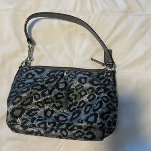 Coach Animal Print Small Bag - cloth and leather